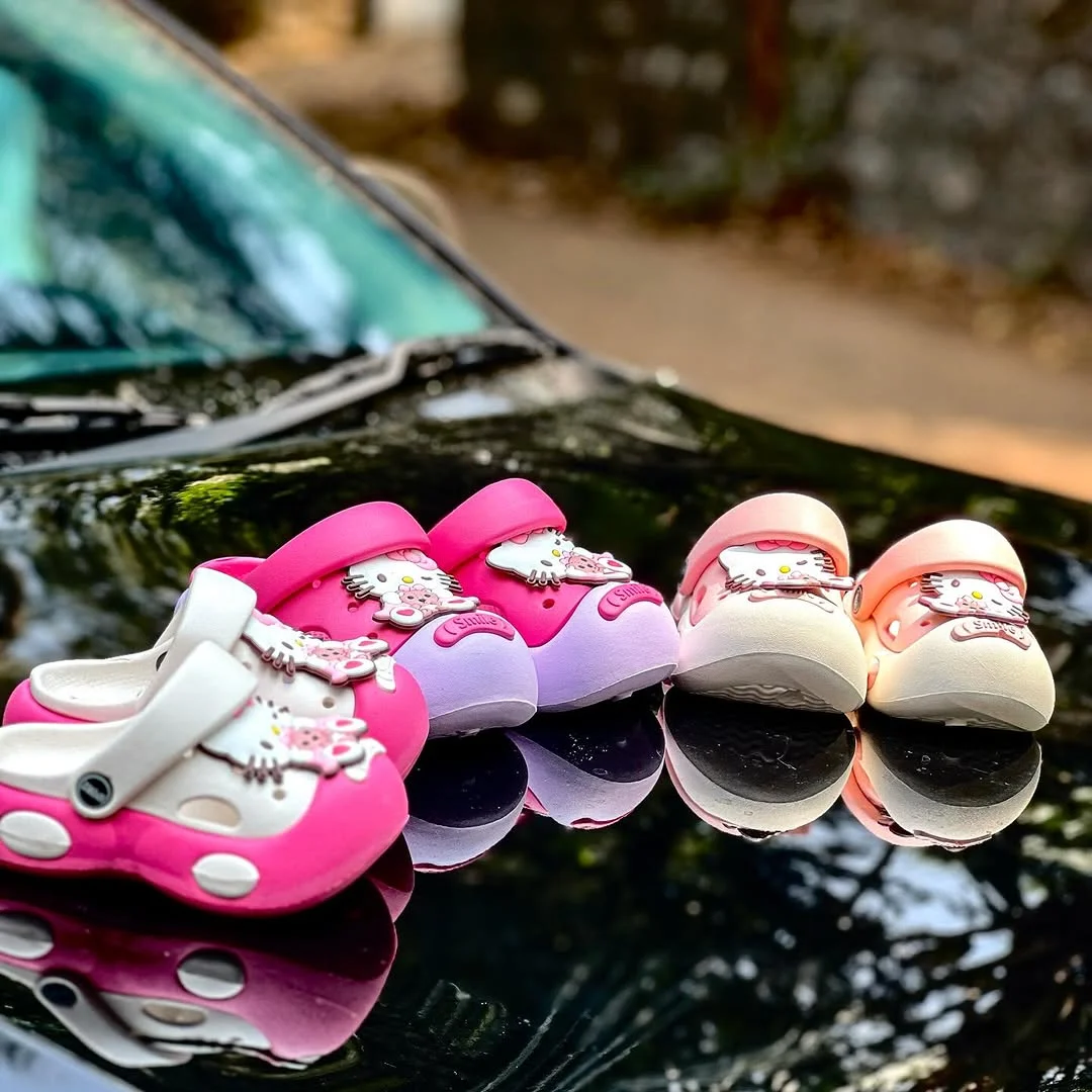 Pink Kitty EVA Slip-On Clogs - View 4