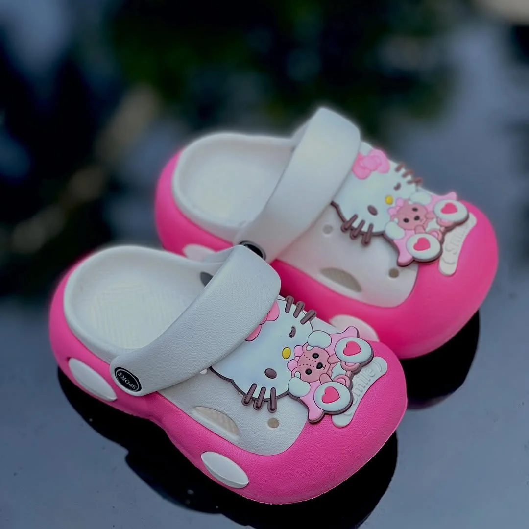 Pink Kitty EVA Slip-On Clogs - View 5
