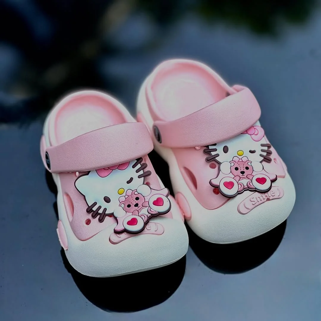 Pink Kitty EVA Slip-On Clogs - View 7